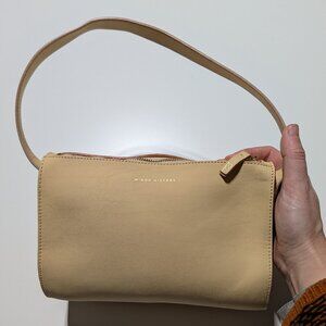 Minor History The Hug Shoulder Bag Leather Cream Beige Yellow Minimalist